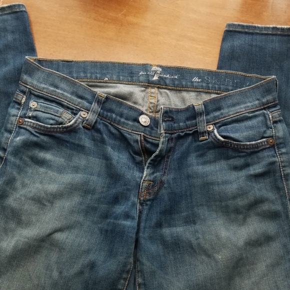 7 for all mankind the skinny jeans 26 - Picture 2 of 8